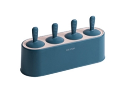 Conjunto de Moldes de Picolé Diy com 4 Moldes de Picolé de Silicone com Proteção Contra Gotejamento