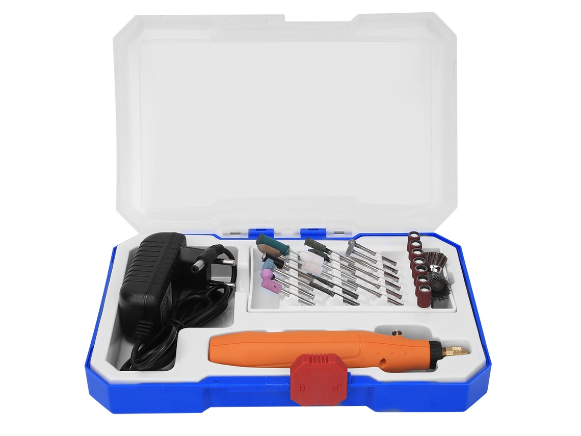Kit De Ferramentas De Polimento E Corte De Jó Com Esmeril Elétrico Mini 12v Vante