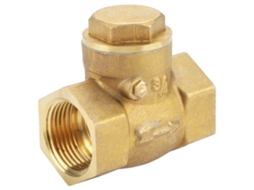 Válvula De Retenção Unidirecional Brass Laxiscreed Com Fluxo Swing Compacto