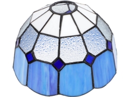 Luminária Decorativa De Vidro Para Parede E Teto, Estilo Elegante, Compatível Com As Cores Azul E Branca, Acessório.