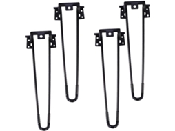 Conjunto De 4 Prendedores Dobráveis Para Mesa Com Hastes Duplas De Metal, Estilo Grampo De Cabelo, Para Móveis.