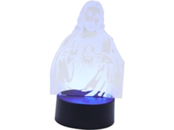 Luminária Noturna 3d Em Acrílico Com Motivo De Cruz, Iluminação Suave E Alimentação Usb Para Decoração Interna