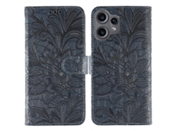 Capa De Celular Flip Em Couro Com Relevo De Renda Floral Para Nothing Cmf Phone 2 Pro