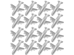 Tachinhas De Metal Em Liga Zinco Com Design Criativo Avião Da Lurrose, 60 Unidades, Para Organizar Documentos, Design