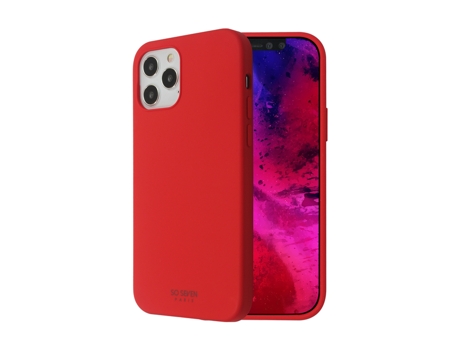 Capa para iPhone 12/12 Pro SO SEVEN Vermelho .