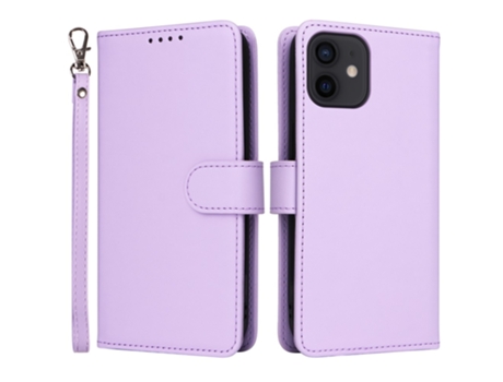 Capa Destacável Para Iphone 12 Betopnice Pele Sintética Roxo