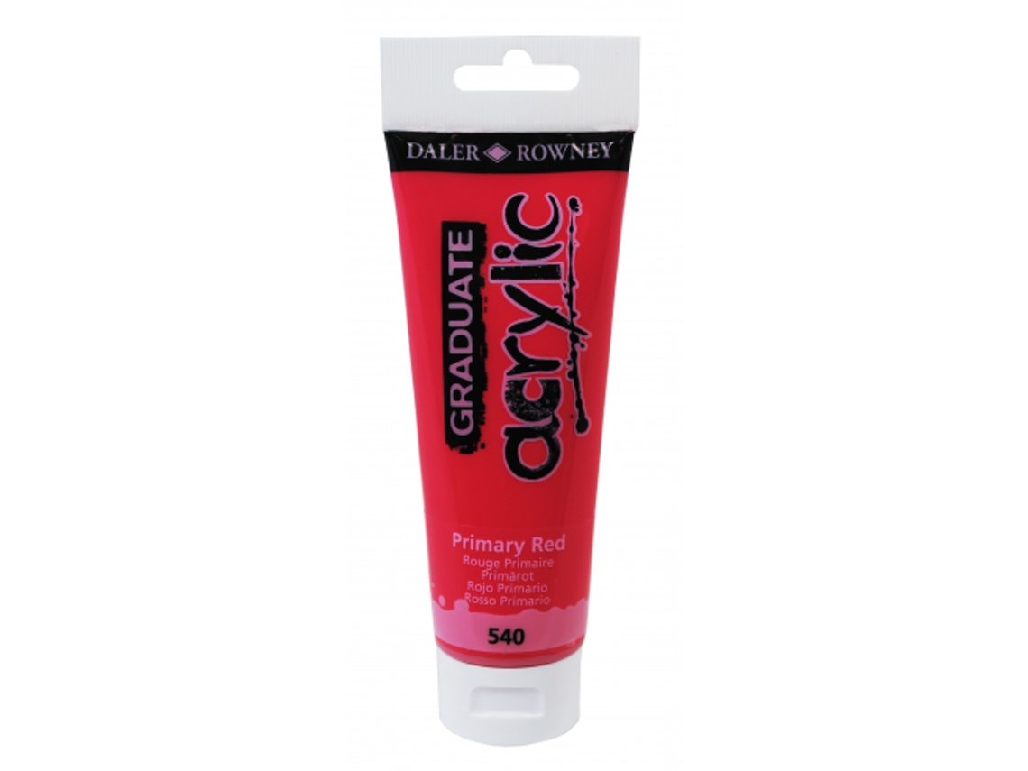 Pintura Acrílica Graduate Daler Rowny 120 Ml (540 Vermelho Primário)