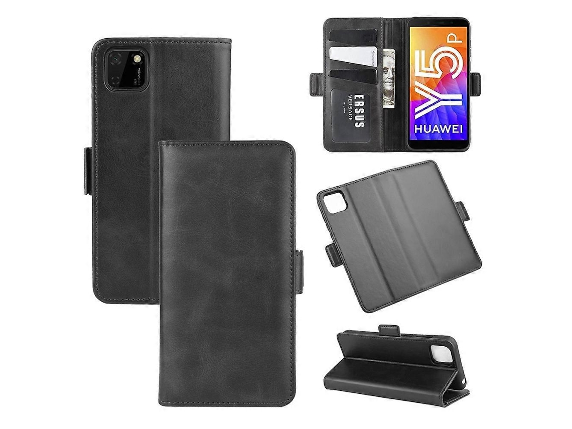 Capa De Couro Com Fecho Magnético Duplo E Flip Horizontal Para Huawei Y5p/honor 9s Com Suporte, Compartimentos Para Cartões E Carteira
