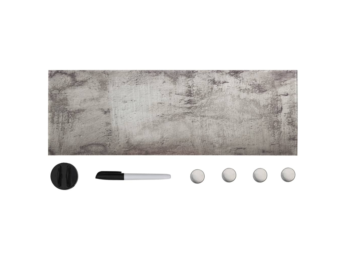 Vidaxl Quadro Magnético Em Vidro Para Parede 60x20 Cm