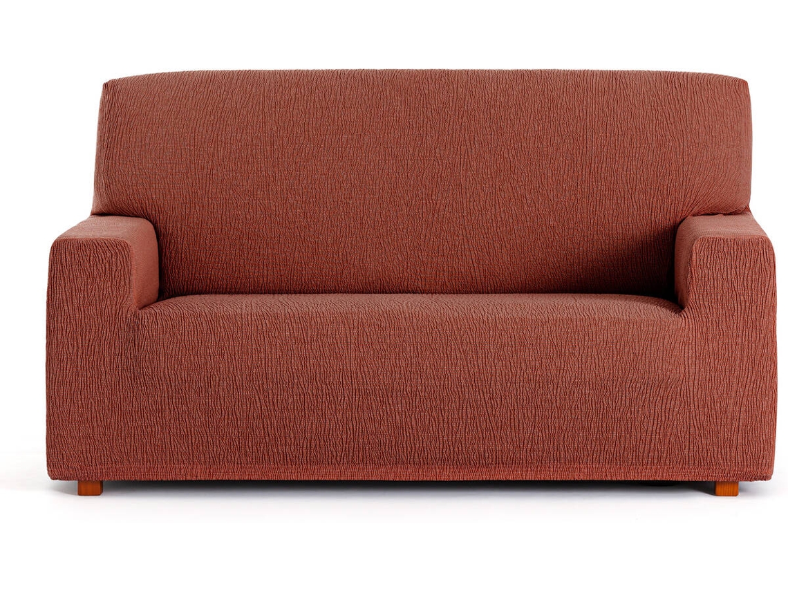 Capa de Sofá 2 Lugares EYSA Premium Troya Tecido Elástico (170 x 70 x 110 cm - Poliéster e Algodão - Naranja)
