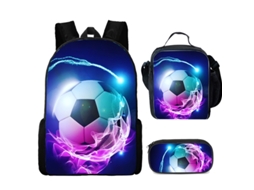 Mochila de futebol infantil, bolsa de almoço de futebol Perfet Foot Aquaforge