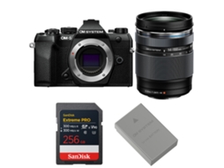 Om 5 Mark Ii Preto + 14 150mm F/4 5.6 Ii + 1 Sandisk 256gb Extreme Pro Uhs ii Sdxc + Om System Bls 50 + Ebook Pricedirect OM SYSTEM