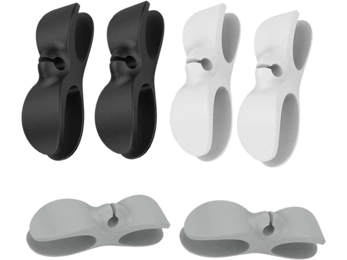 Organizador De Cabos Para Eletrodomésticos, Pacote Com 6 Unidades, Suporte Parede Cabo Alimentação, Clipe Parede, Eletrodomésticos-aquaforge