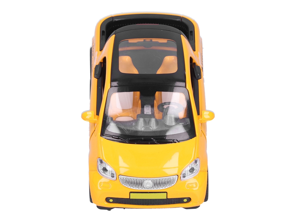 Primerox modelo de Caminhonete Pickup com Efeito de Luz e Som Carro de Brinquedo Retrocesso Amarelo