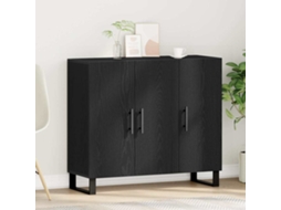 Vidaxl Buffet Carvalho Preto 90 X 34 X 80 Cm Derivados De Madeira