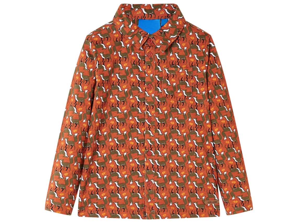 Camisa Para Criança Cor Ferrugem-claro 104
