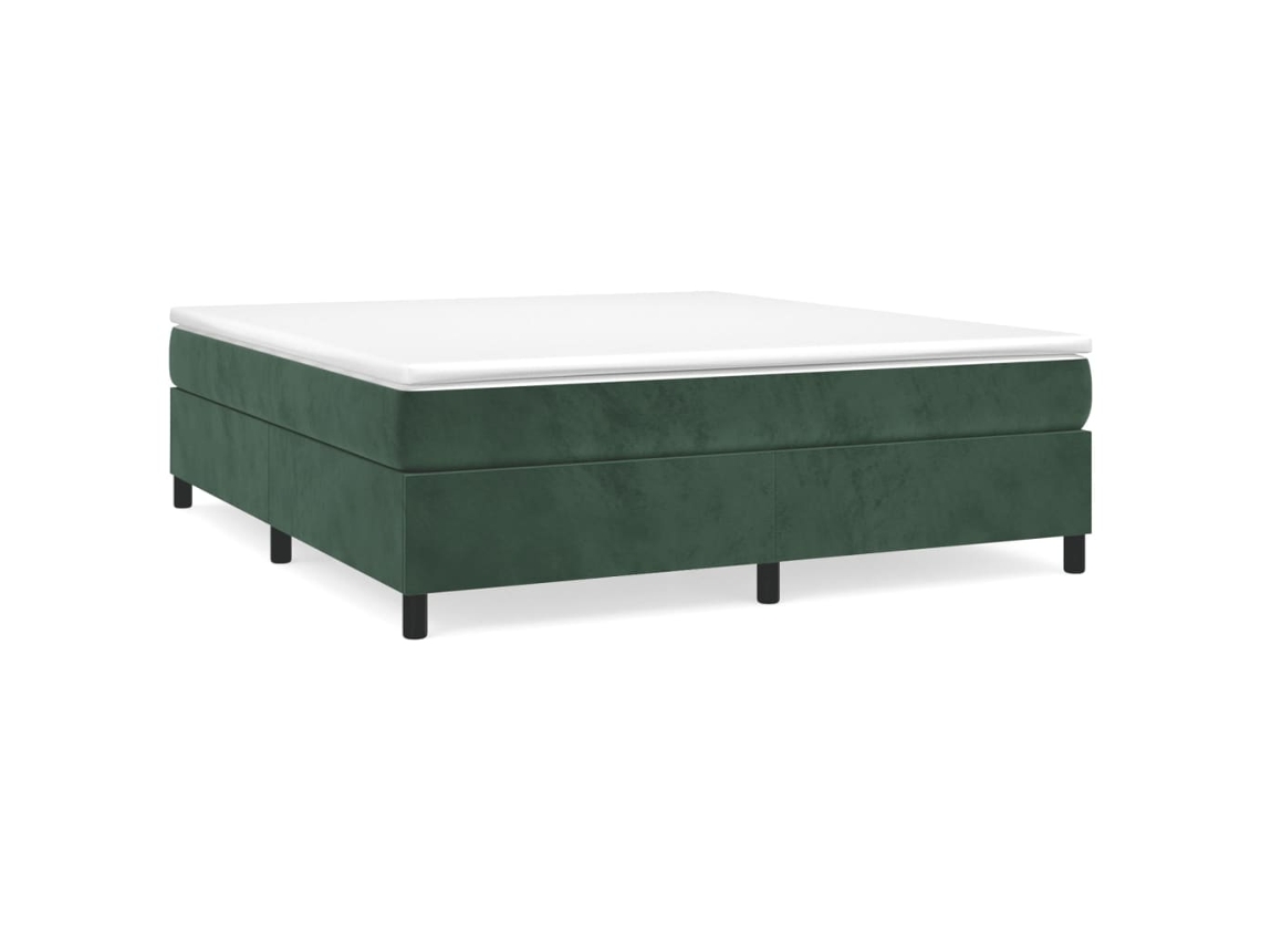 Box Spring Bed Frame, Box Spring Bed Frames Vidaxl Verde Veludo (160 X 200 Cm)