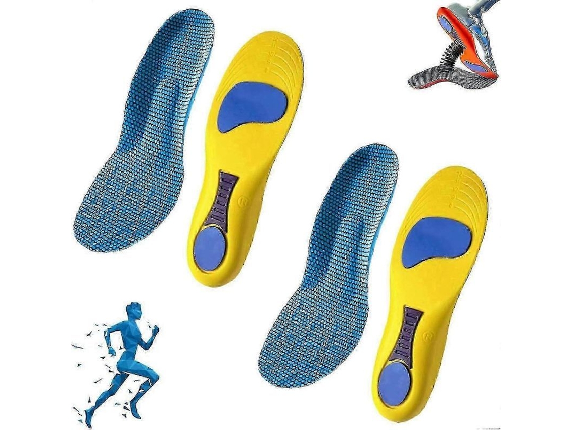 Insoletas Ortopédicas Norelie com Suporte Arco para Alivio de Fasceíte Plantar e Conforto nos Sapatos