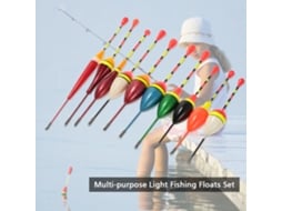 Conjunto 10 Flutadores Luz Multiuso Pesca