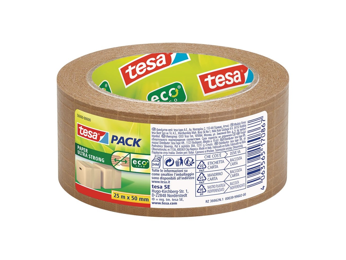 Tesapack Fimamentos Papel Castanho 25M X 50Mm Tesa CONFORHOME