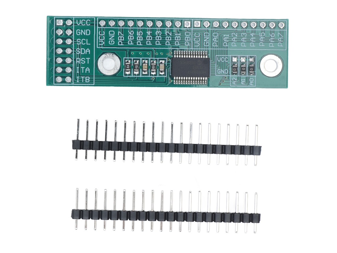 Módulo de expansão i/o i2c interface 16 bits placa com pinos mcp23017 e/ss S/MARCA