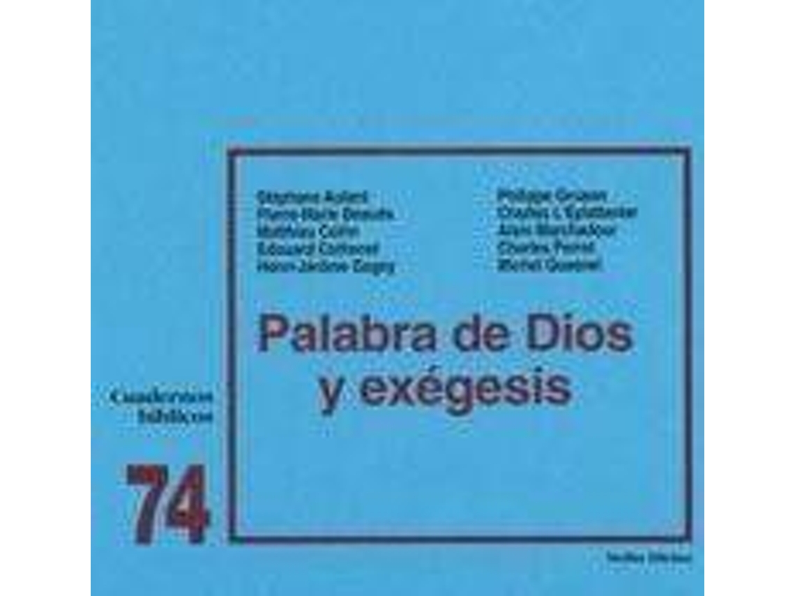 Livro 74.Palabra Dios Exegesis. (Espanhol)