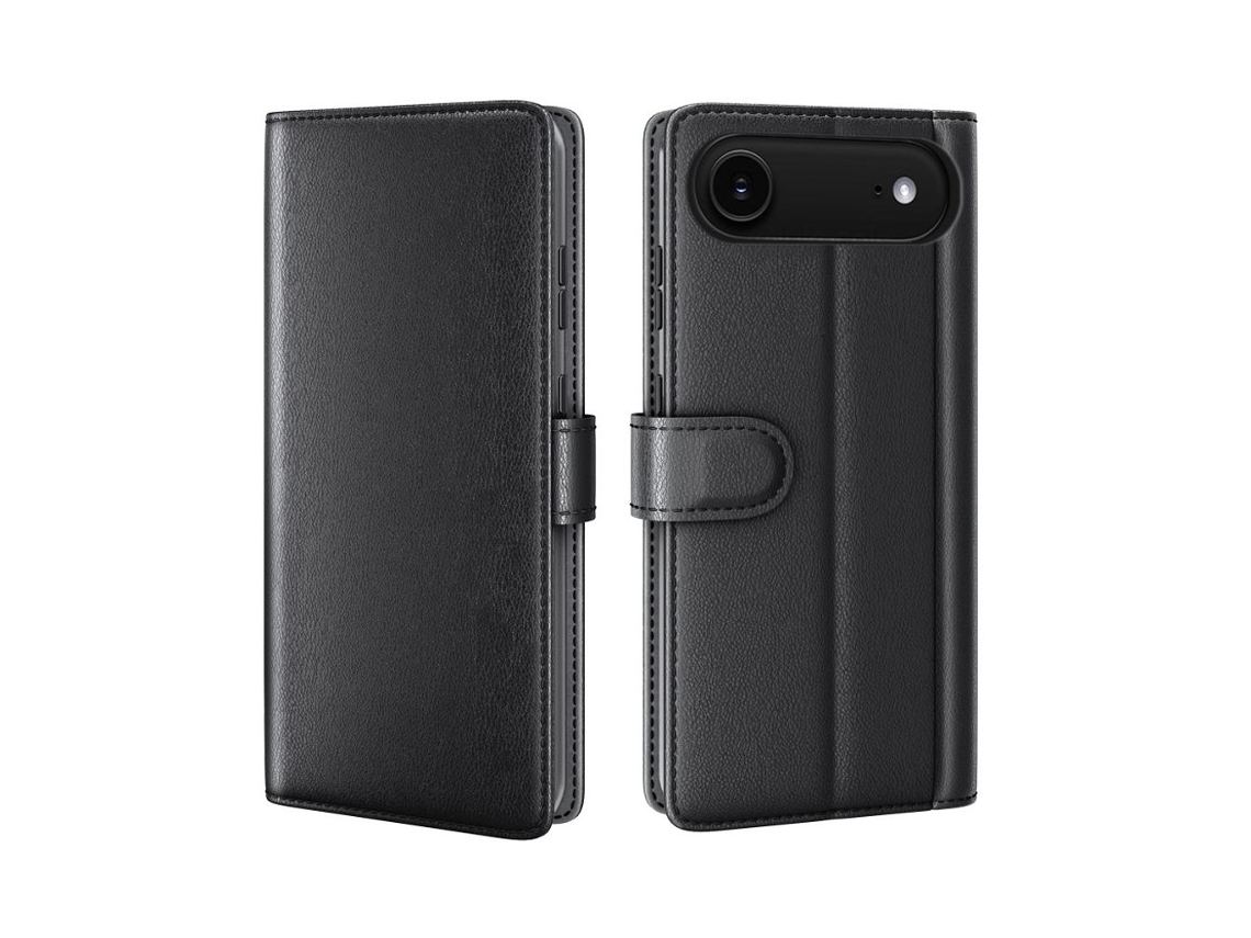 Capa De Couro Para Iphone Air - Preta