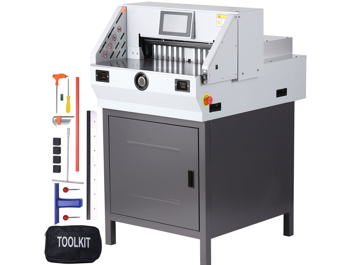 Cortadora De Papel Elétrica 482,6 Mm 80 Mm 800 Folhas Tela Tátil Tekmaquinas