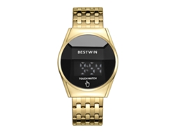 Relógio Masculino com Tela Sensível Ao Toque MDUG (dourado e Preto)