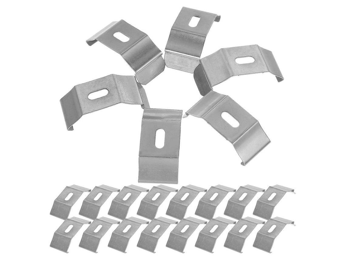 Rebe 30 Suportes Superiores para Persianas Verticais de Ferro Substitutos para Fixação de Cortinas 28/29/30mm 4,95x2,21cm