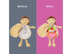 Primerox brinquedo Anatômico Corpo Humano Boneca com Órgãos Removíveis Educativo Infantil