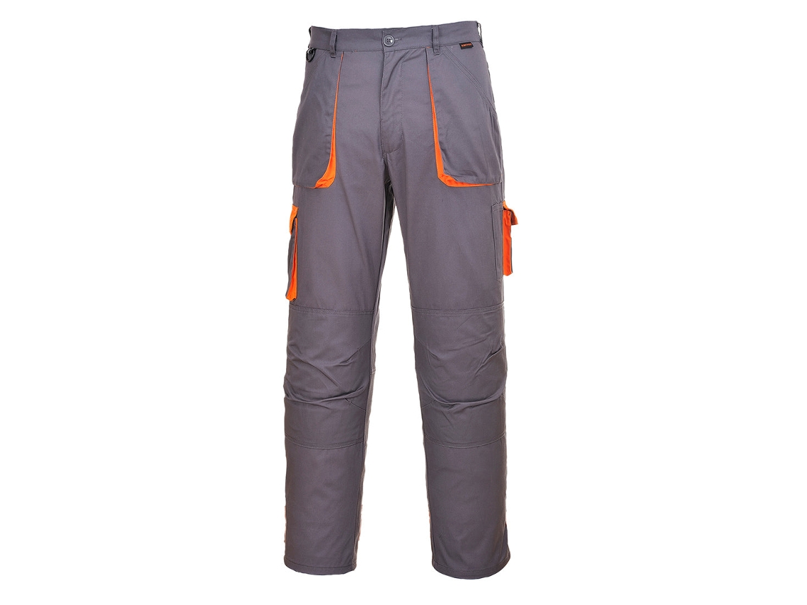 Calça Contraste Portwest Texo: Conforto E Funcionalidade Cinza / Xxl