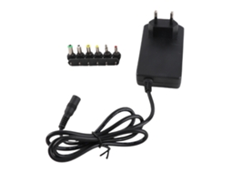 Aetheria adaptador de Energia Universal 30w 3v 12v com 6 Conectores para Notebook e Equipamentos Eletrônicos