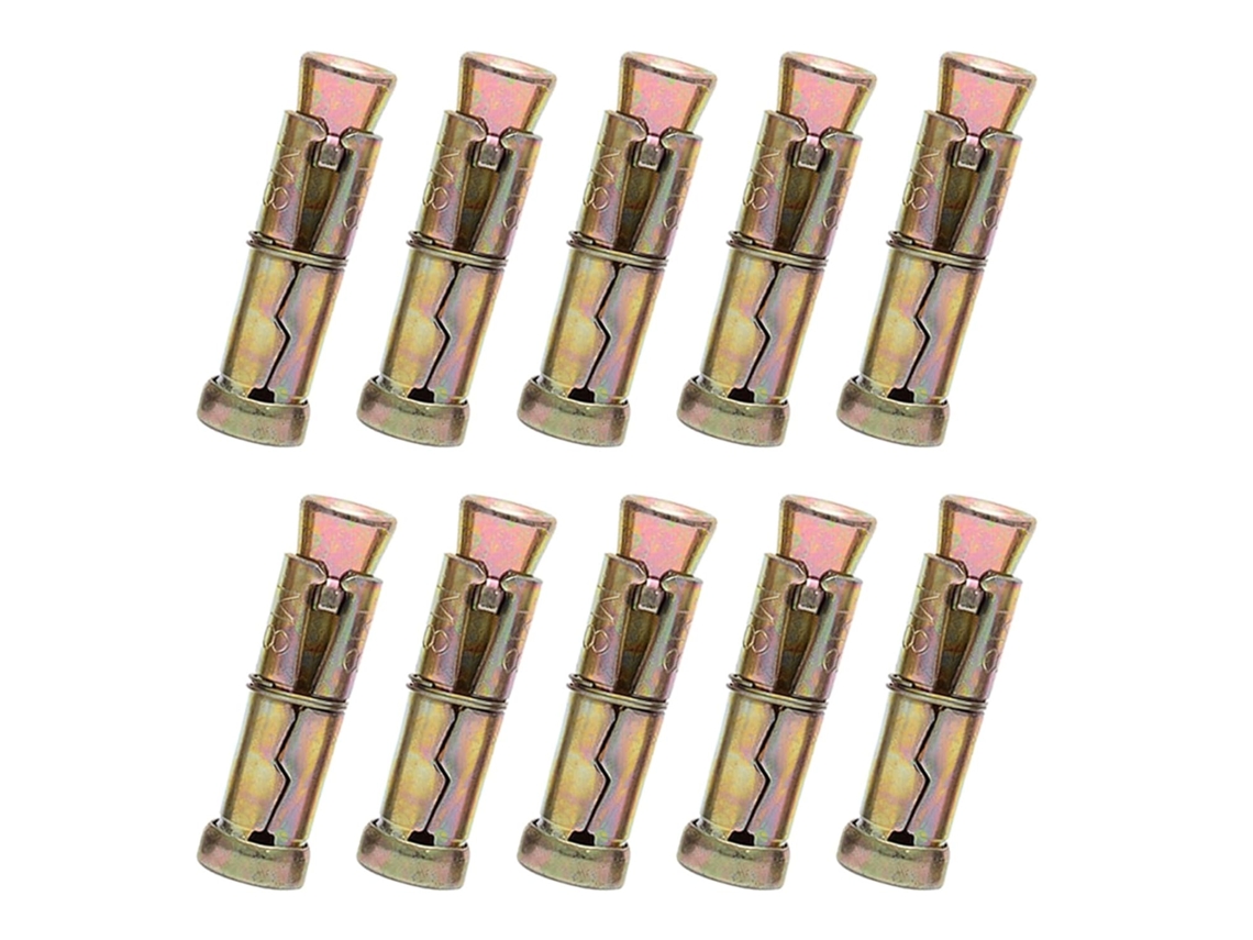 Pacote Com 10 Parafusos De Expansão Portáteis E Reforçados Para Materiais De Artesanato, Ideais Para Concreto, Pedra E
