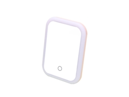 Espelho de Maquiagem Led com Tela Sensível Ao Toque, Portátil, Dobrável e com Luz Ajustável. MDUG (rosa)