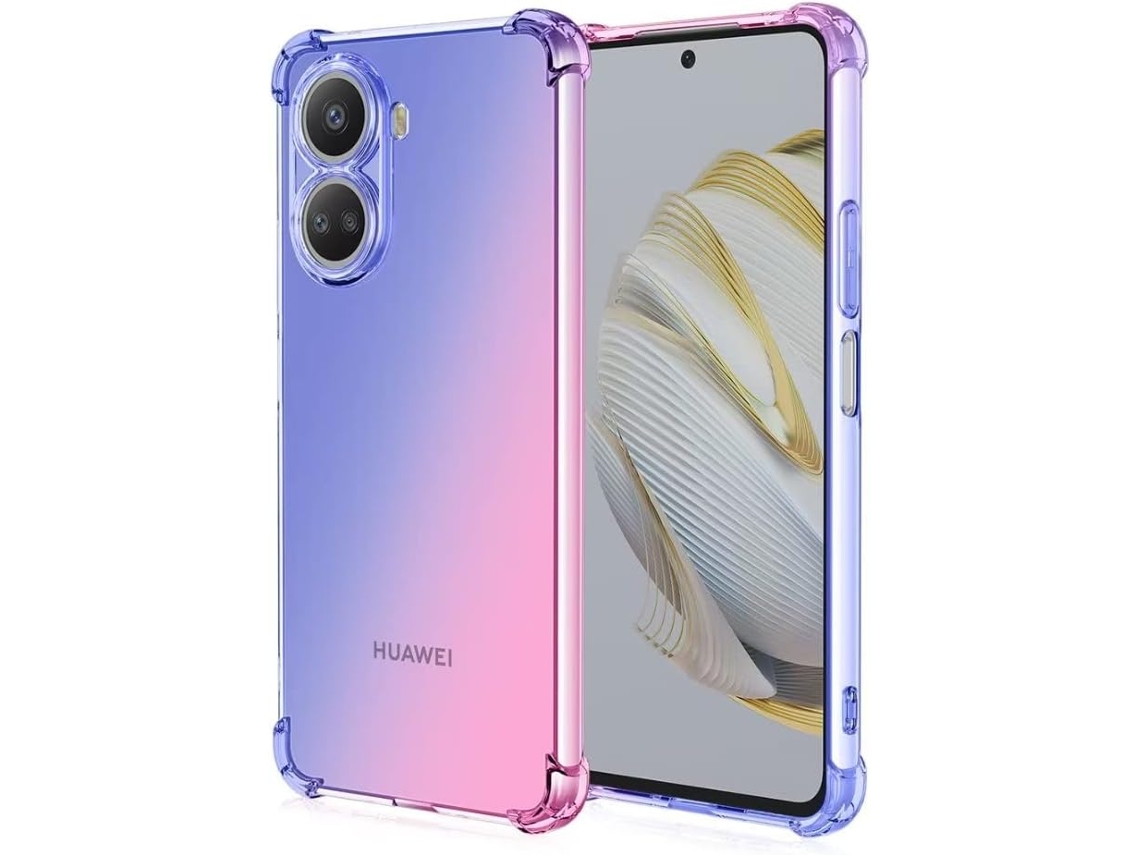 Capa Protetor Protetora Gradiente para Huawei Nova 10 Se HONGWE. Anti-Choque Rosa