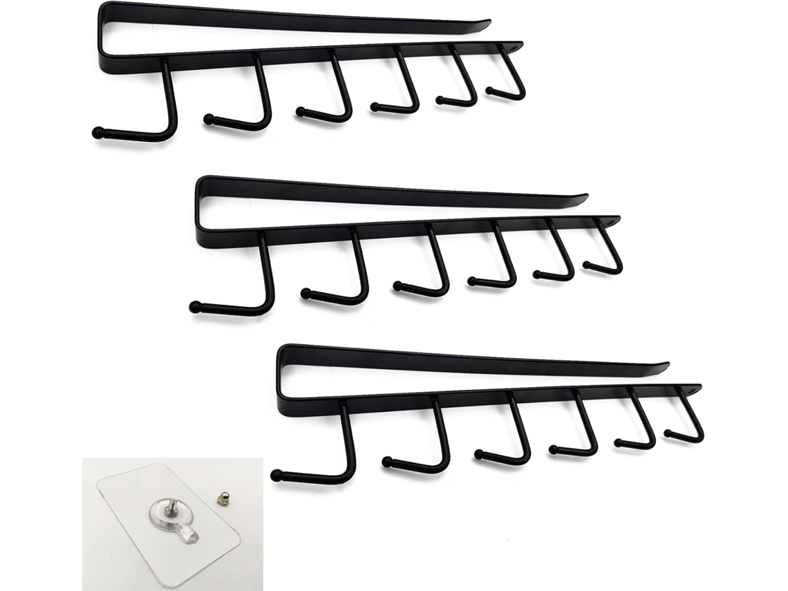 3 Porta copos Suspensos, Ganchos de Armazenamento para Armários Suspensos, Gla BRILVIBERA
