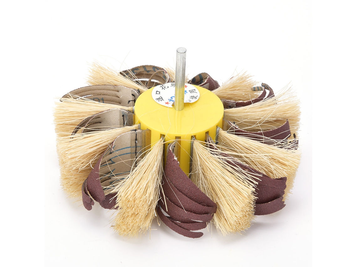 Rueda De Pulido De Sisal Para Taladro Eléctrico Manual, Tela De Esmeril Sisal, Eixo De 6mm, 120