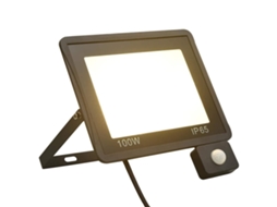 Vidaxl Projetor C/ Iluminação Led E Sensor 100 W Branco Quente