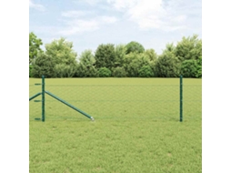 Vidaxl Cerca Hexagonal Com Poste 25 X 0,4 M Aço Revestido De Pvc Verde