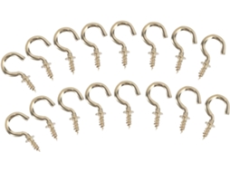Conjunto De 20 Ganchos Metal Para Teto Com Rosca, Resistentes E Fáceis Instalar.