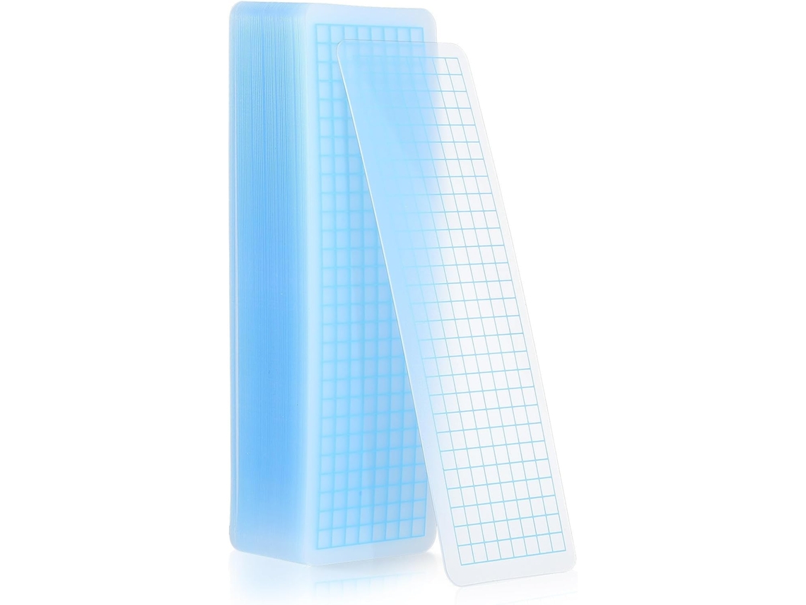 Conjunto de 50 pratos organizadores Fita adesivos de plástico azul Washi