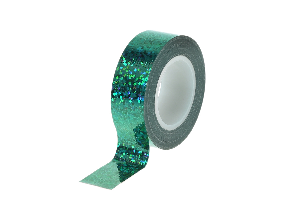 Fita Adesiva Holográfica Prismática Com Glitter Para Decoração De Ginástica Rítmica, Ideal Para Aros, Ferramentas De Scrapbooking E Projetos Diy.