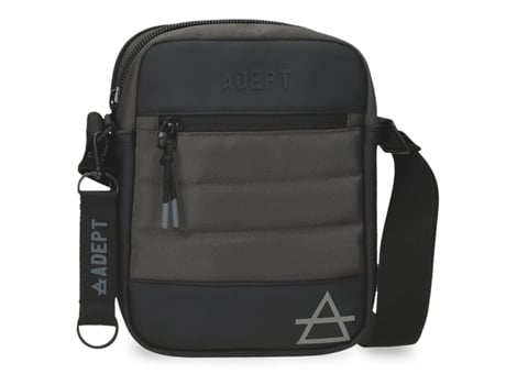 Bolsa Tiracolo Poliéster Dmas Cinzento ADEPT