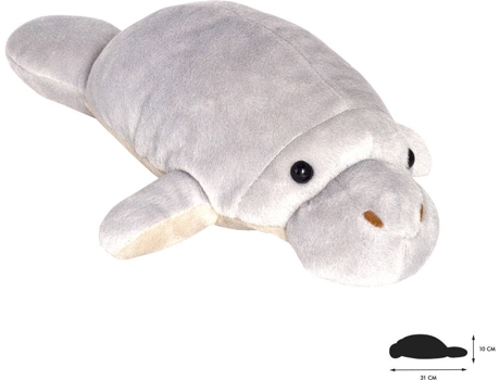 Peluche  Manatee (31 x 11 x 10 cm - Poliéster)