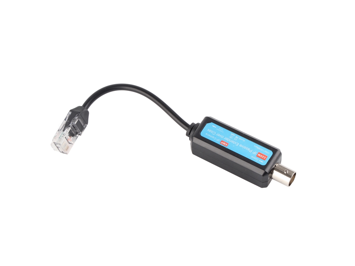 1par Transmisor Receptor Extensor Coaxial Ip Pasivo 10/100mbps Para Cámara Nvr Ip