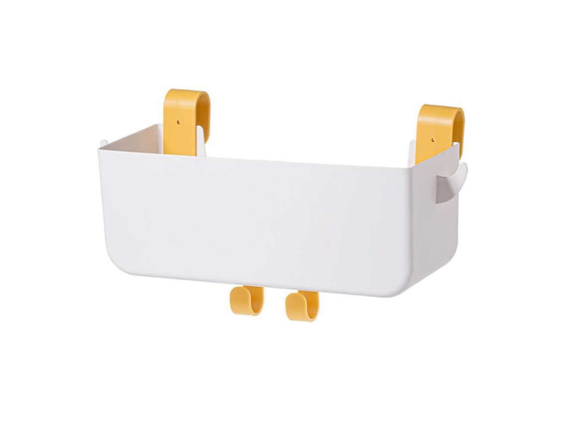 Lurelia Gancho Organizador, 2 Unid., Em Plástico, Em Abs, Para Casa, Branco/amarelo, Capacidade De Carga De Até 5 Kg