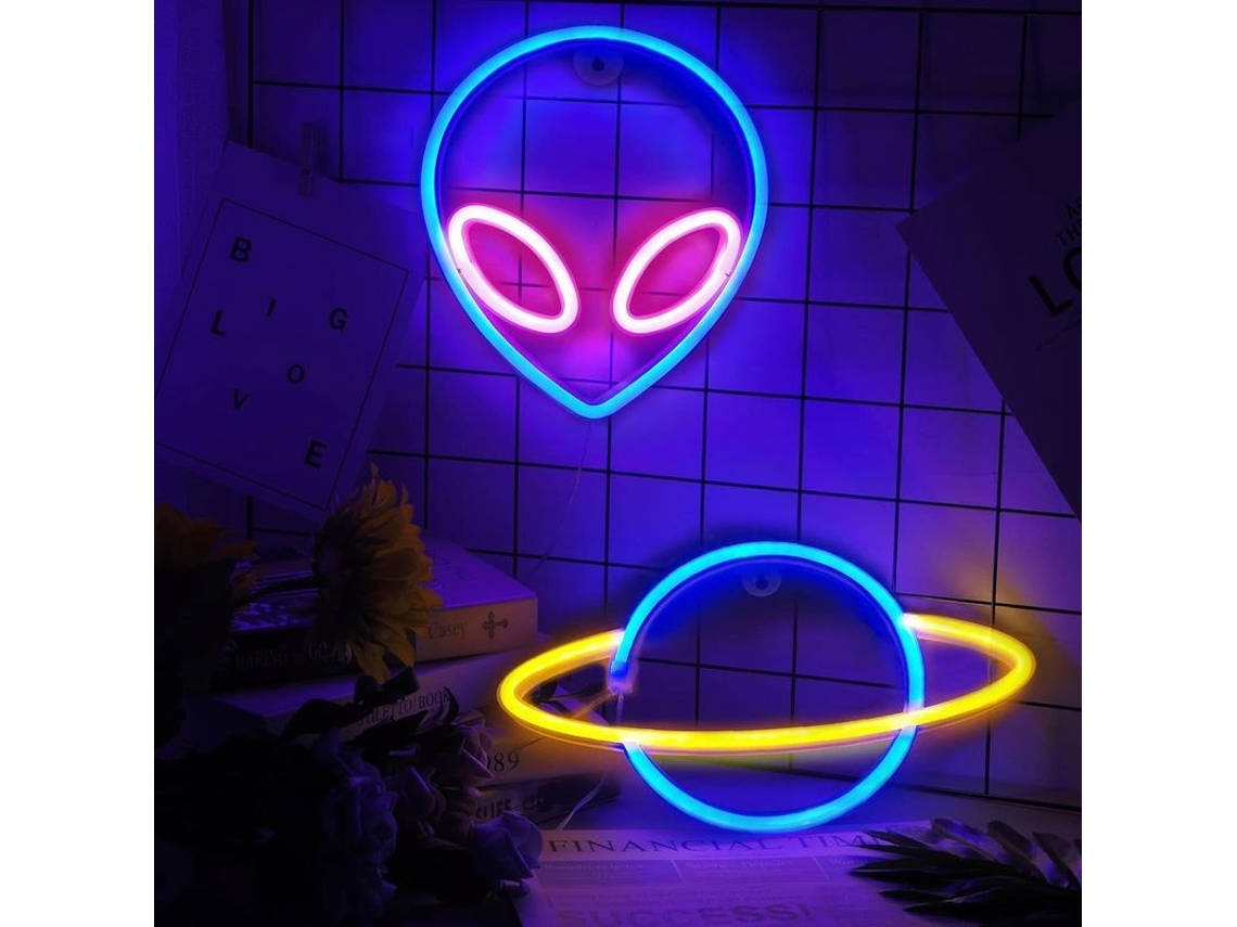 Luzes De Neón Suspensas Usb/bateria Lâmpada Planetária Para Bar, Casamentos, Aniversários