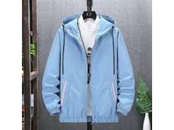 Rebe-jaquetas Hombre Primavera Outono Casual Moda Bomber Abrigo Béisbol Algodão Poliéster Cremalheira Sem Capuz Xl Color 818-4