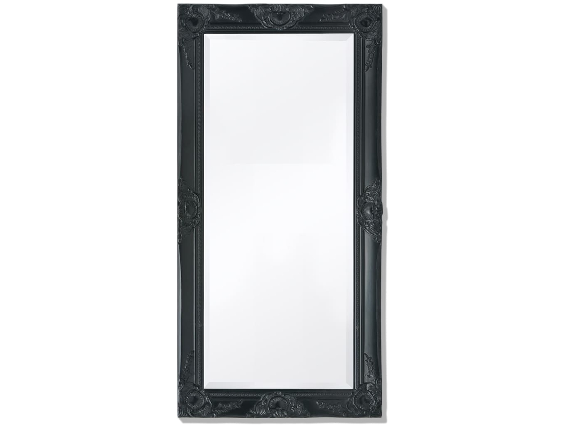 Wall Mirror, Wall Mirrors Vidaxl Preto Madeira (100 X 50 Cm)